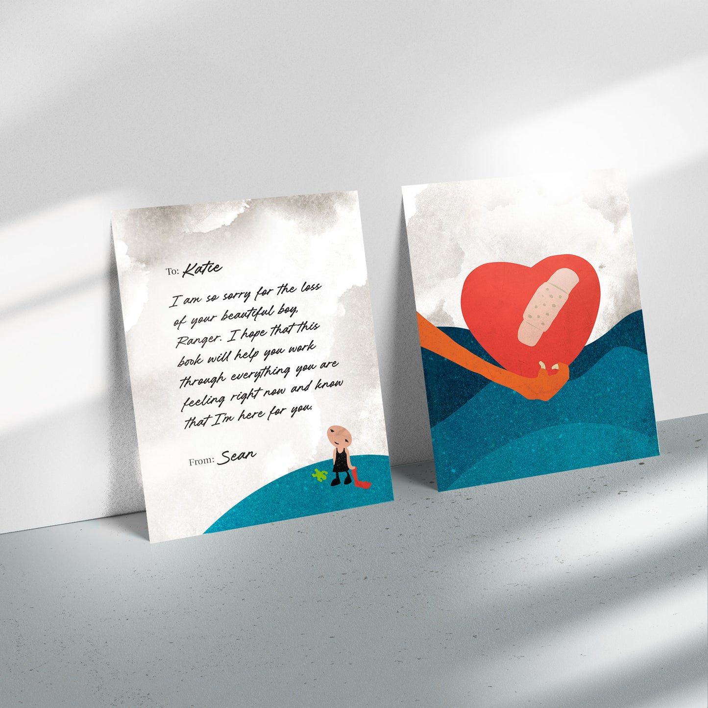 'Bandaid Heart' Note Card